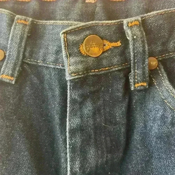 Wrangler Youth Slim Fit Straight Jeans Blue Dark Wash Size 12 - Picture 3 of 10